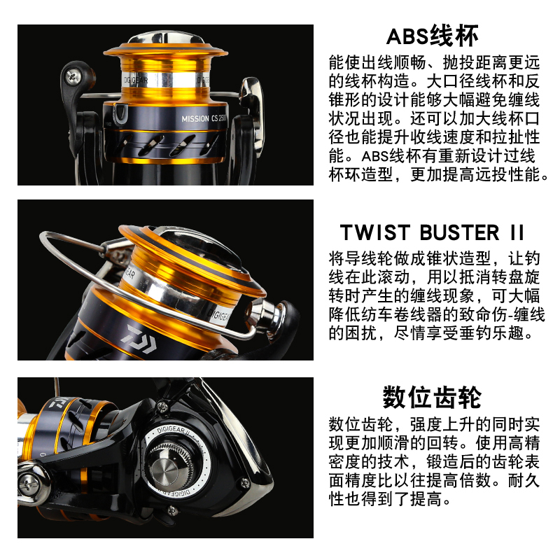 DAIWA Fishing Reel MISSION CS  - Daiwa Reel Fuego ulasan dan harga